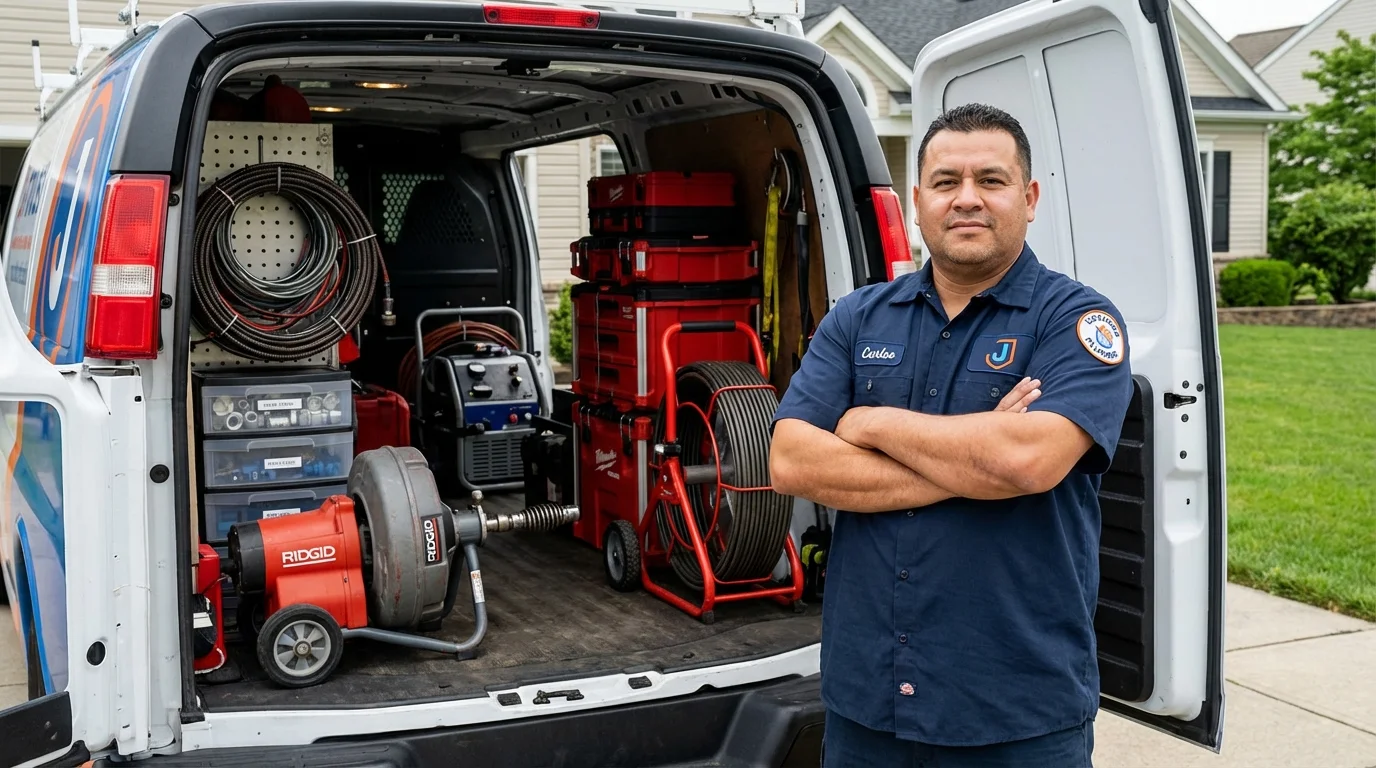 Professional drain cleaning equipment and Johns Plumbing LLC plumber in Oregon